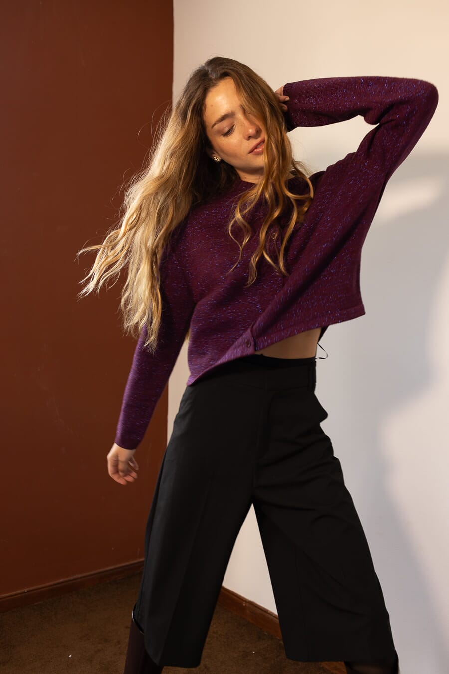 Cardigan Mul bordó m/l