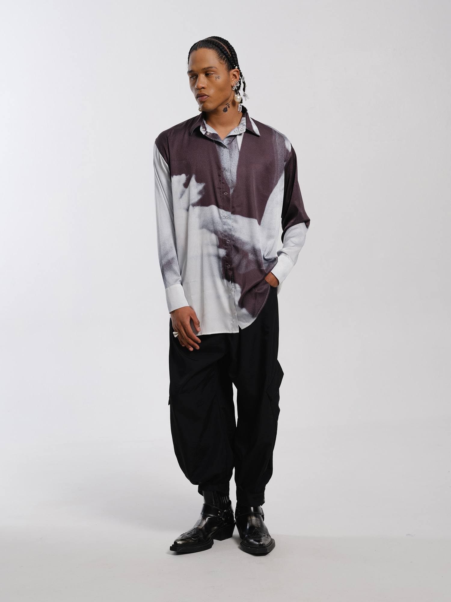 CAMISA RISE & FALL MANGA LARGA