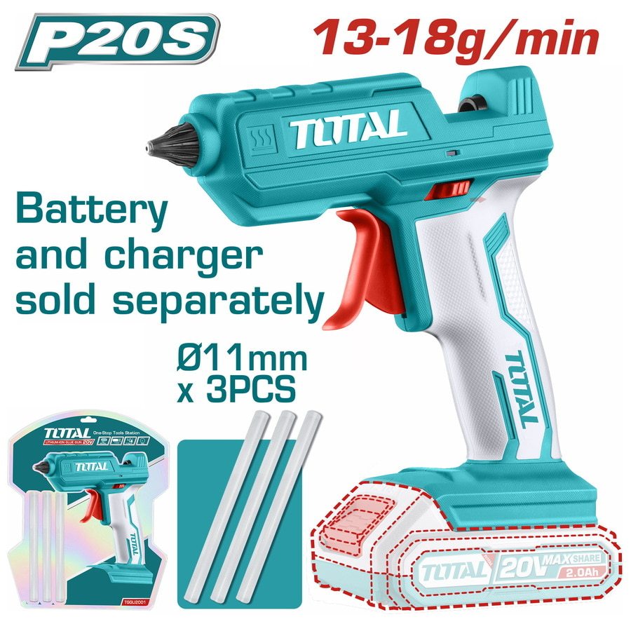 Pistola Inalámbrica Para Silicona 11.2mm A Batería 20v