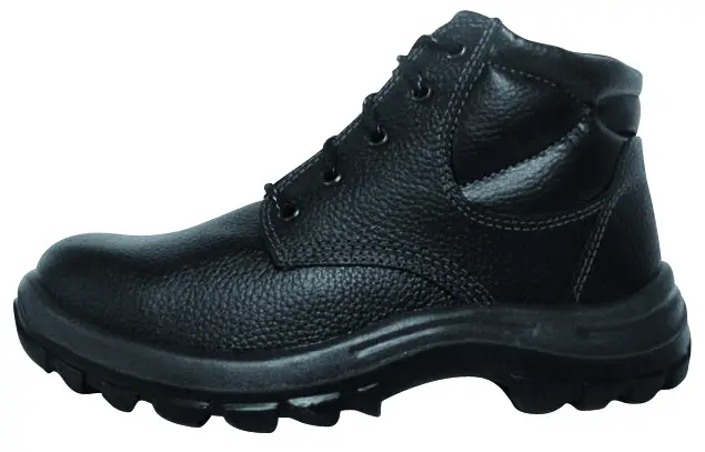 Botín de cuero negro «WORKSAFE»
