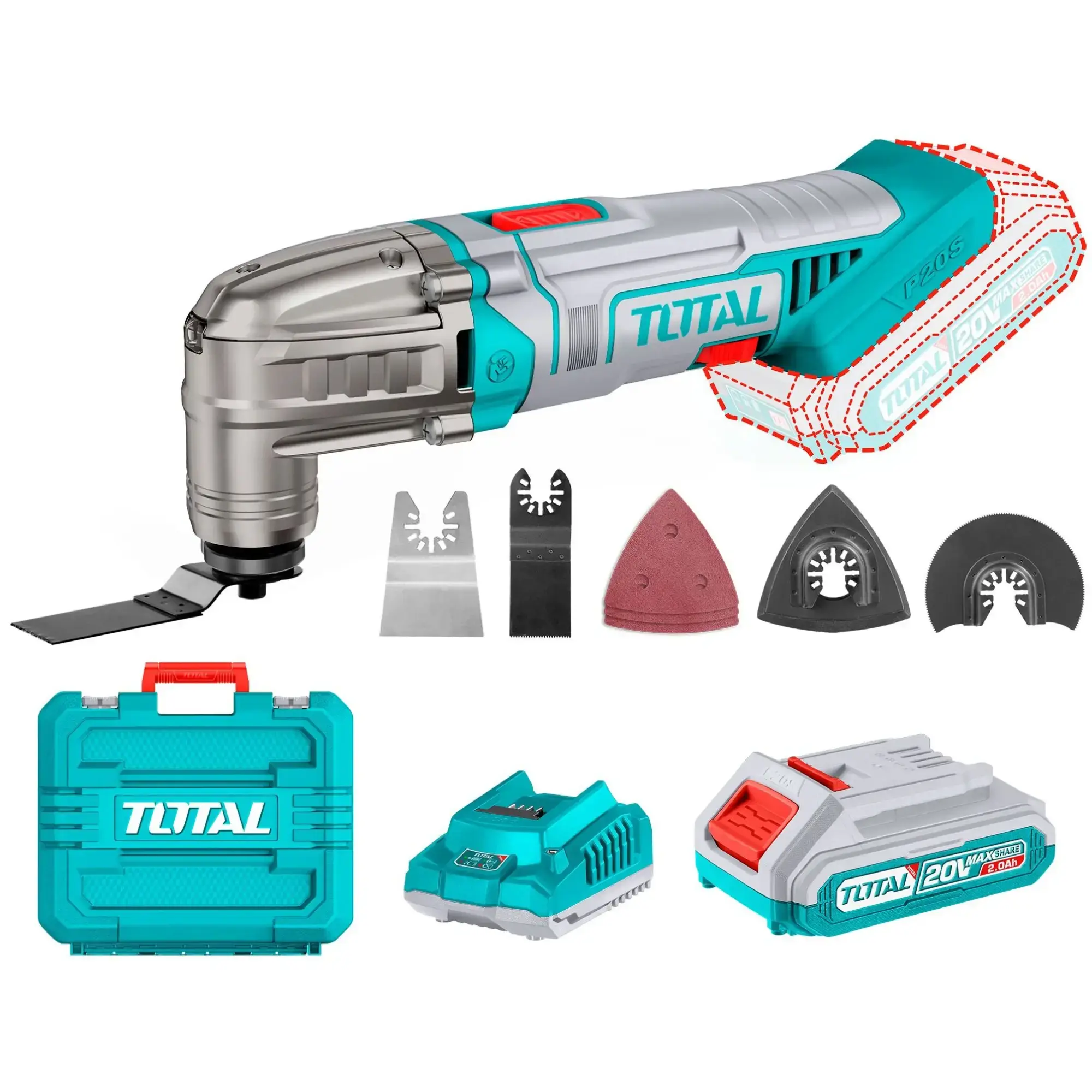 Sierra Multifunción Inalámbrica 20v - 1 Batería 2.0Ah