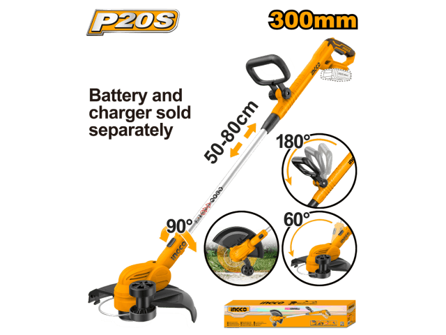 BORDEADORA A BATERIA 20V P20S INGCO