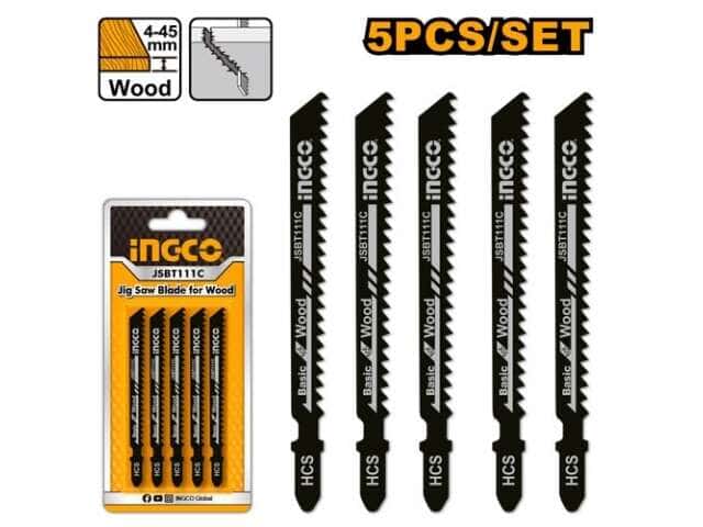 SET X5 HOJAS SIERRA CALADORA P MADERA INGCO