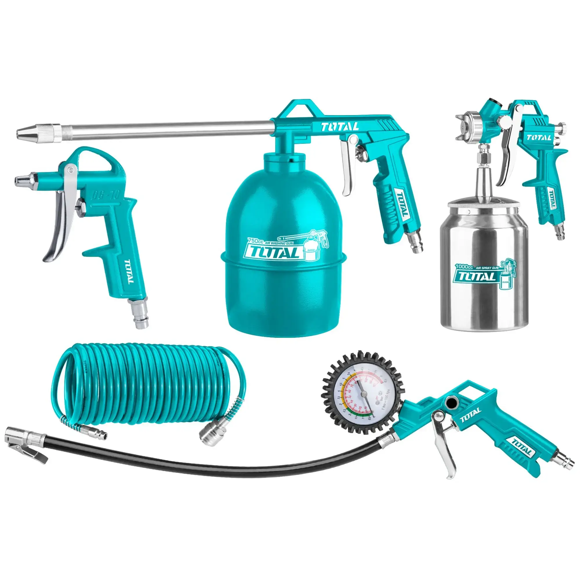 Set De 5 Herramientas De Aire Para Compresor