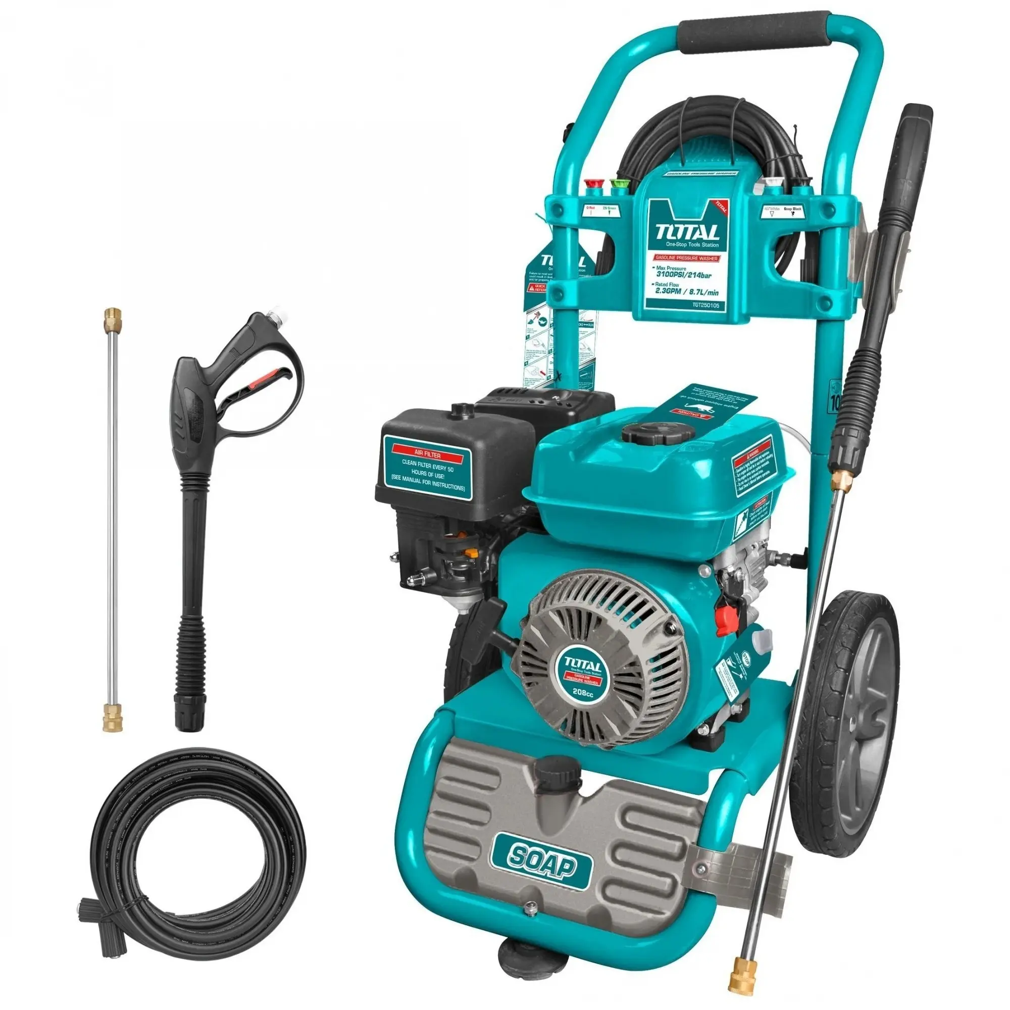 Hidrolavadora A Nafta 214 Bar, 8.7 L/Min 6.0Hp