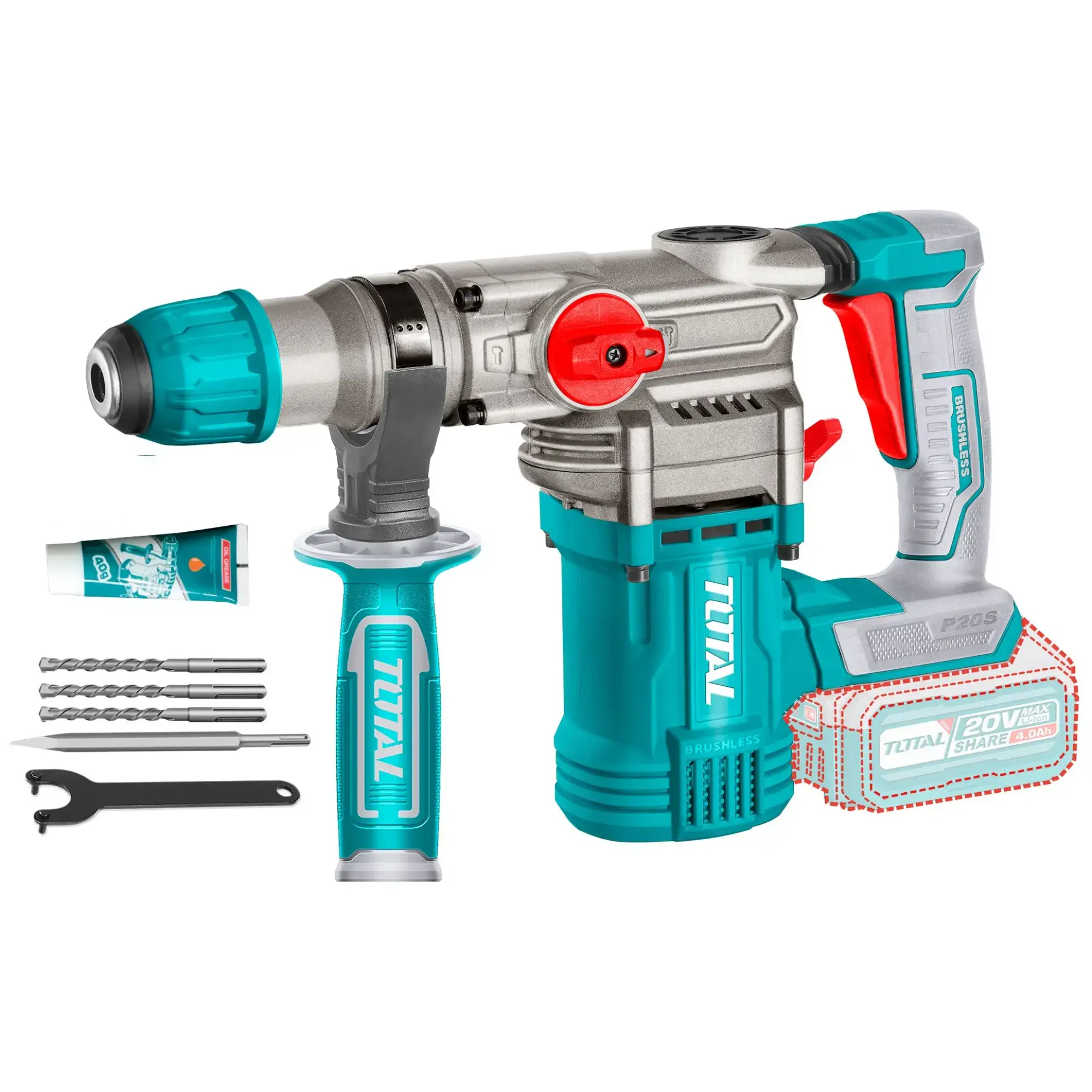 Rotomartillo Inalámbrico 20v Total