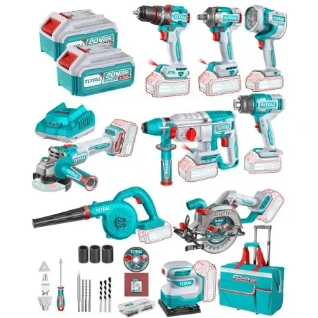 Kit Línea 20v Sin Carbones: 9 Herramientas Total