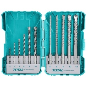 Set de 11 Mechas para Hormigón (6 común + 5 SDS Plus) TOTAL