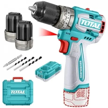 Atornillador Inalámbrico Con Percutor Total 16v