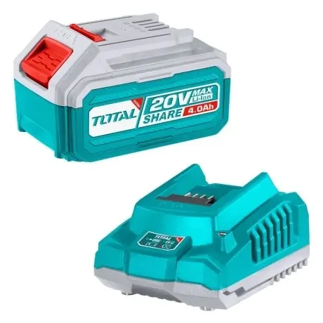 Batería Litio Ion 4.0Ah + Cargador Rápido 20v