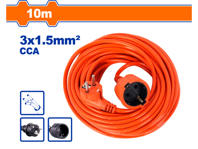 ALARGUE 10M ENCHUFE Y CONECTOR TIPO SCHUKO WADFOW