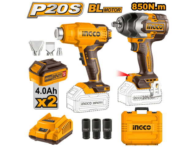 COMBO LLAVE DE IMPACTO A BATERIA 1/2