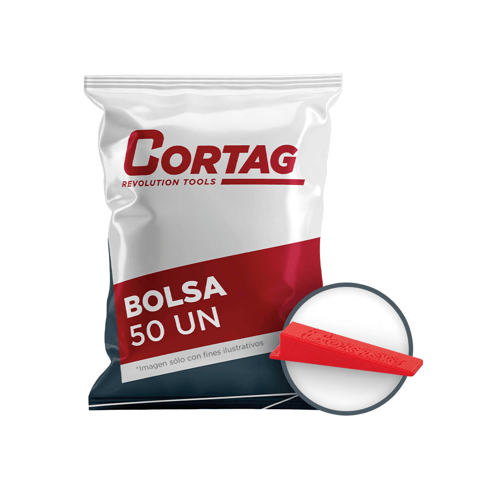 CORTAG CUÑAS P/NIVELADOR (50 PZ) GRANDES FORMATOS