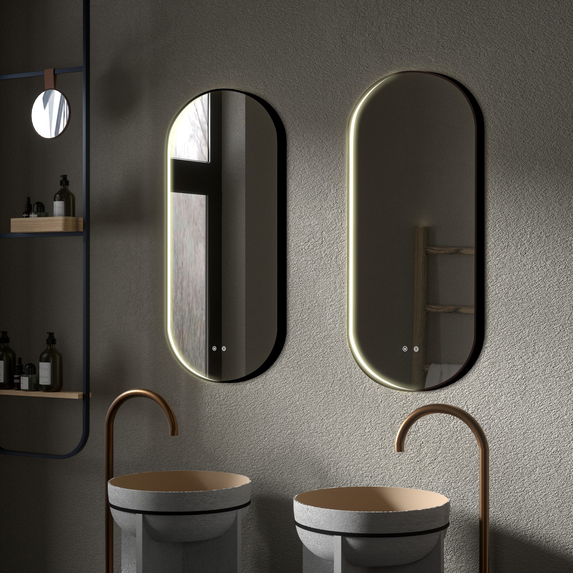 KLIPEN HELEN OVAL 500X1000 Marco negro