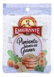 PIMIENTA BLANCA GRANO 25G EL EMIGRANTE
